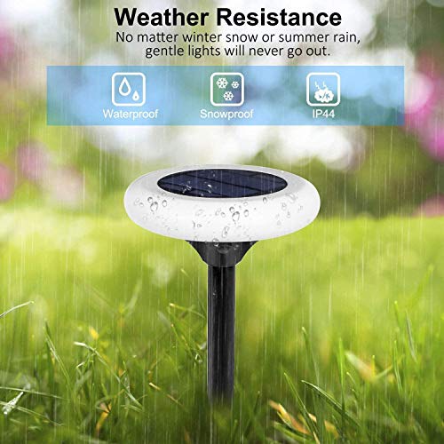 Fatpoom Colourful Solar Lights Outdoor, 7 Color Solar Pathway Lights Outdoor Garden Lights Landscape Lighting Weatherproof Auto On/Off For Garden Lawn Patio Yard Walkway Sidewalk Driveway (4Pack) #TOP3
