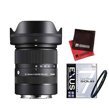 フィルタ付き　SIGMA 18-50mm F2.8 DC DN RF シグマ 18-50mm F2.8 DC DN｜C キヤノンRFマウント 正式発表