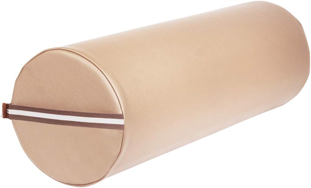 Master Massage 9 Inch Full Round Bolster – 100% PU Upholstery Massage Bolster, SPA Table Support Cushion Professional for Massage/Tattoo/Physiotherapy/Back Pain Relief- (Cream)