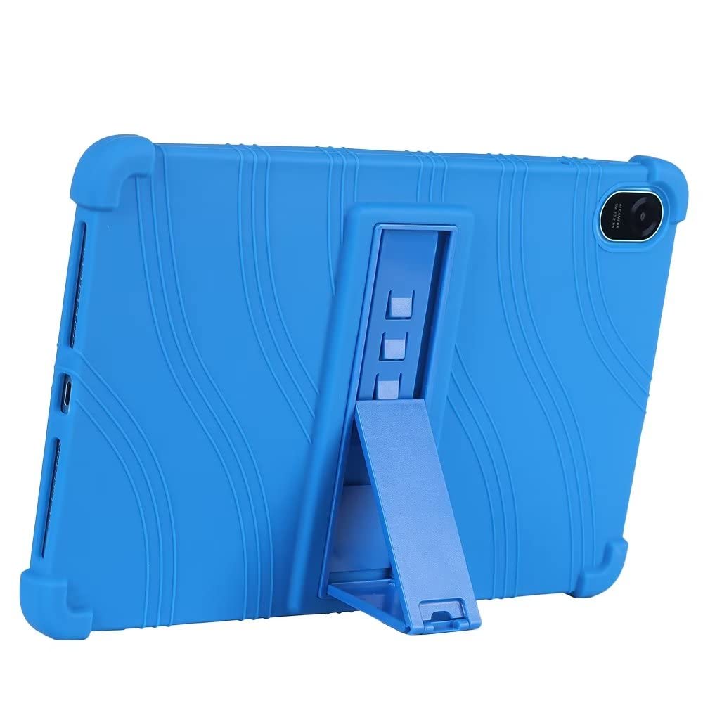 Custodia Per Tablet Teclast T50 Pro 11" - Morbida Silicone Con Supporto Girevole E Tracolla, Blu