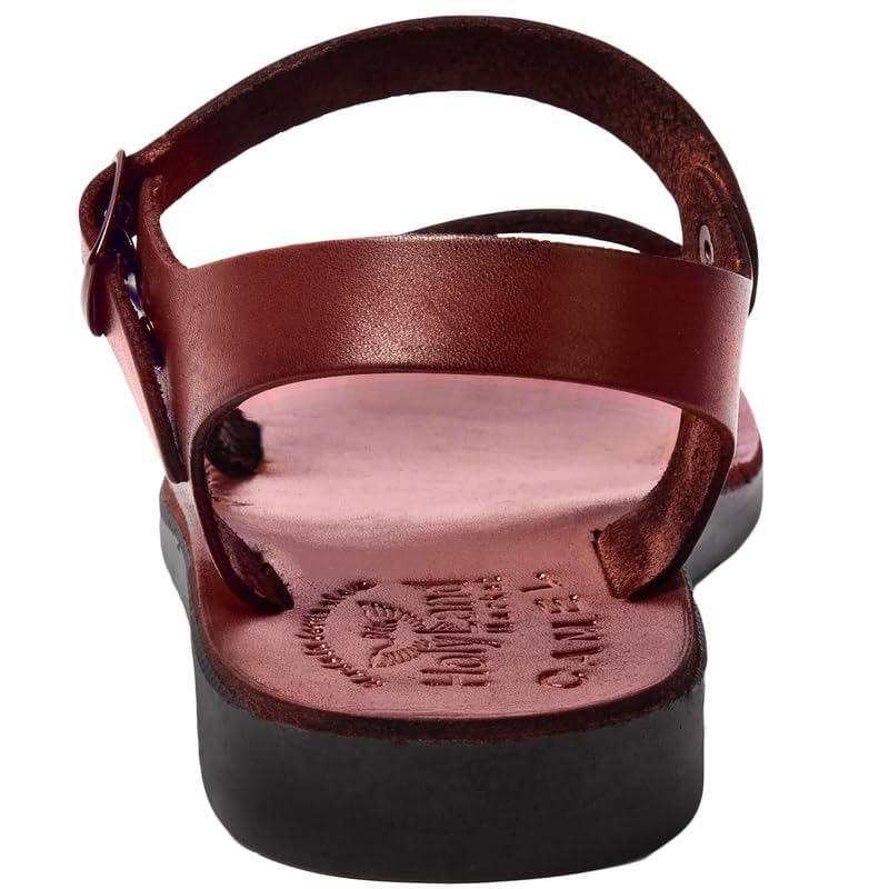 Holy Land Market Men/Women Biblical Jesus Leather Sandals/Slides From Jerusalem (Samaria Style I)4