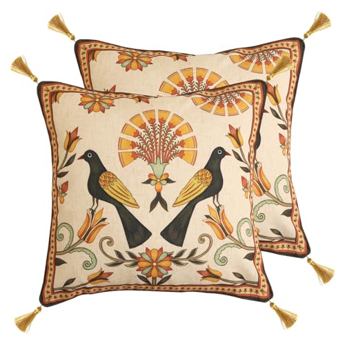 bilin gaier Designer Square Throw Pillow Covers,18"x18" Set of 2-Seville C