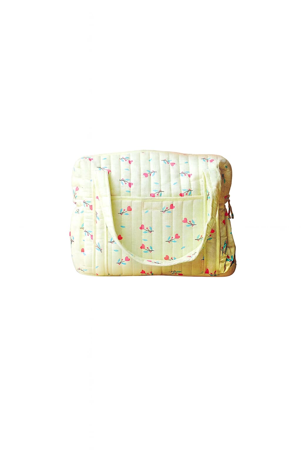 FIRST IN Muslin Diaper Bag for Moms | 40×28×14 cm Spacious Baby Essentials Bag | Eco-Friendly Lightweight Travel Diaper Organizer-image-48