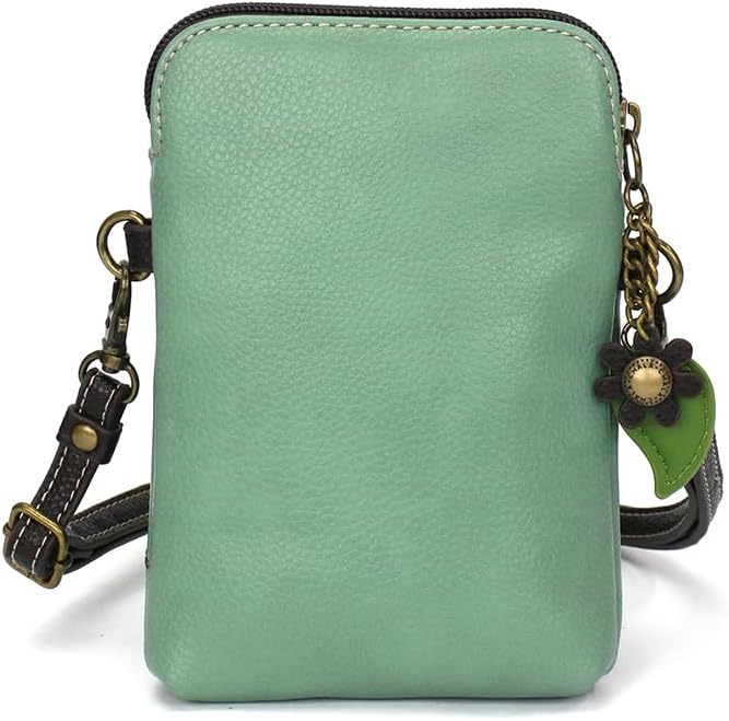 CHALA Bird Collection Cell Phone Crossbody Purse-Women PU Leather/Canvas Multicolor Handbag with Adjustable Strap - Image 2