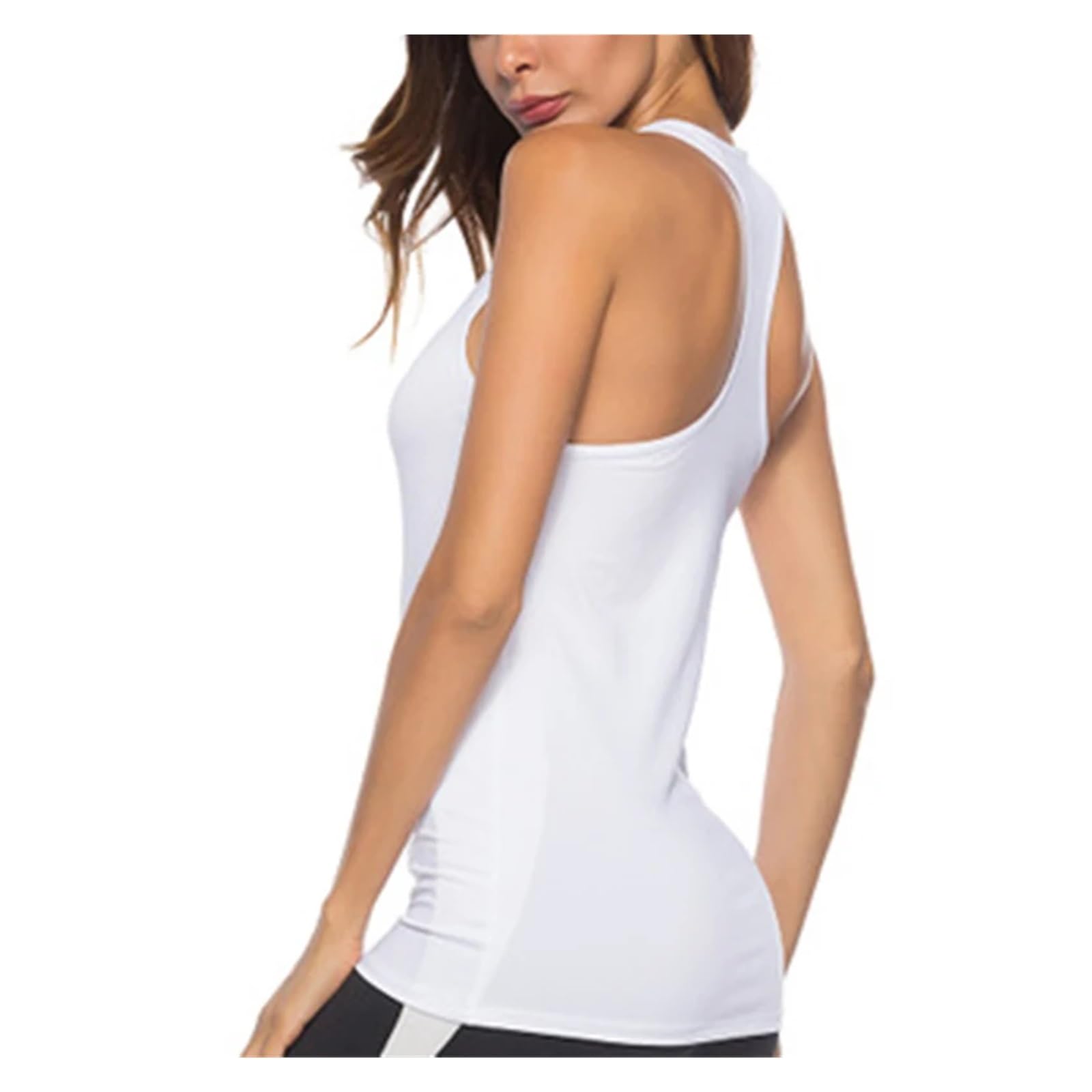 Canotte da allenamento da donna Gilet da yoga senza maniche Canottiere sportive for fitness atletico Canottiere da palestra for allenamento da corsa Camicie da yoga Top da allenamento for le donne(E,X