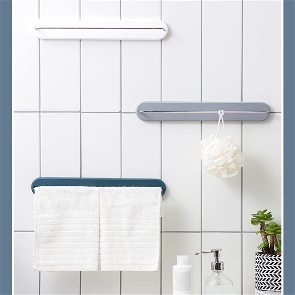 Punch-Free Towel Rack Self Adhesive Toilet Stainless Steel Holder Tissue Hanger for Home Bathroom Kitchen Use