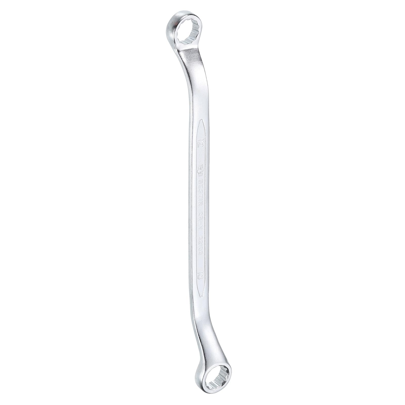 HARFINGTON 45-Degree Offset Box End Wrench 12mm x 13mm 12 Point Metric CR-V Double Box End Wrench Chrome Vanadium Steel Long Offset Torx Box Wrench