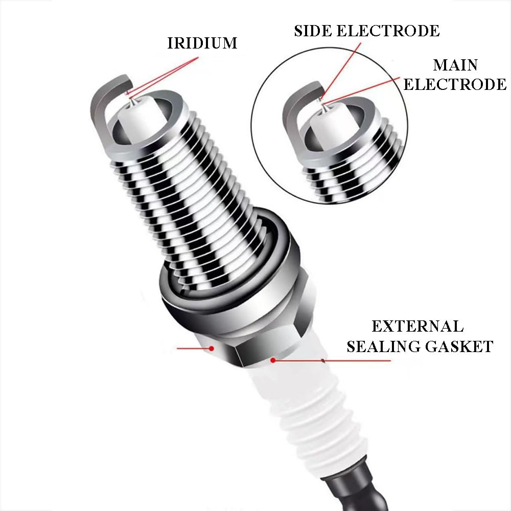 BujíAs De Encendido para Peugeot 408 2.0L 2013, BujíA, BujíA De Encendido, para Un Arranque Fiable Y Una Larga Vida úTil del Motor De Gasolina Durable Fiable,4Pcs