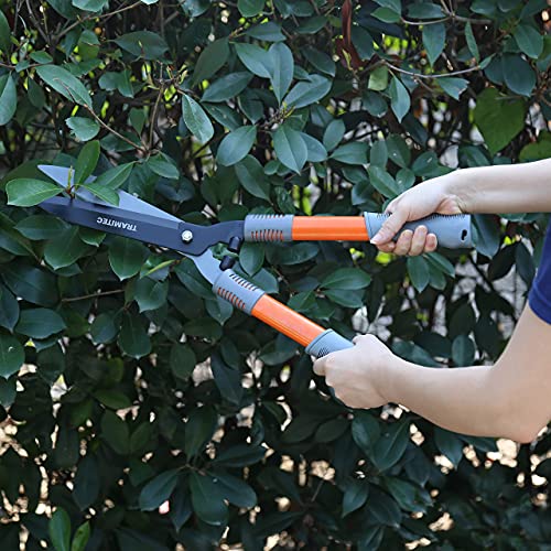 Tramitec Garden Hedge Shears. Hedge Clippers & Shears Set With Super Pruning Shears. Heavy Duty Garden Clippers For Shaping Bushes Nicely. Hedge Scissors & Shears Made With Durable Carbon Steel. #TOP4