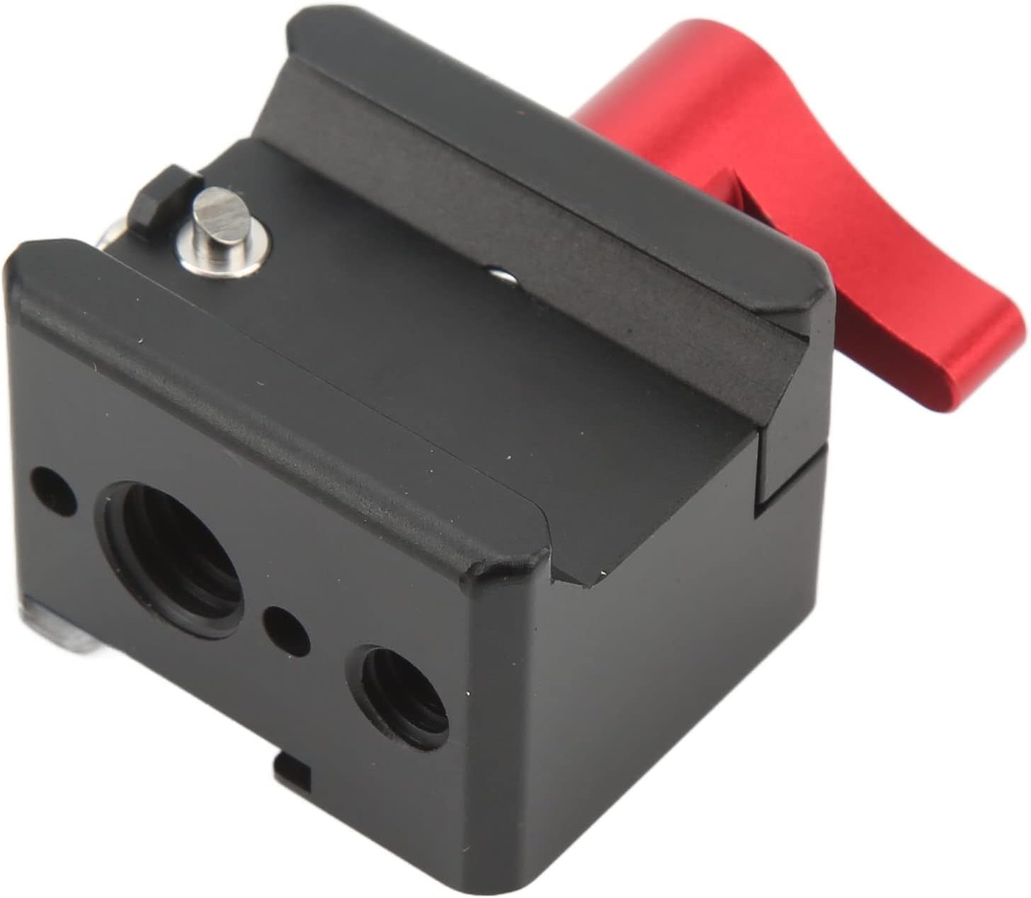 Another angle of the quick release clamp, showing the bottom and side details.