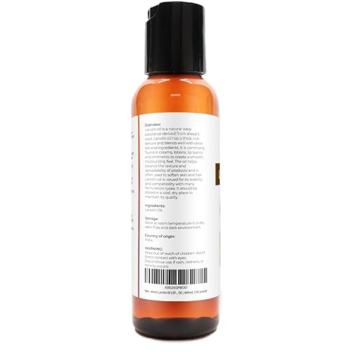 Miniatura 3 de velona Aceite de lanolina grado USP 2 fl oz  Aceite portador 100% puro y natural  Refinado, prensado en frío  Hidratante para piel, cabello, cuerpo