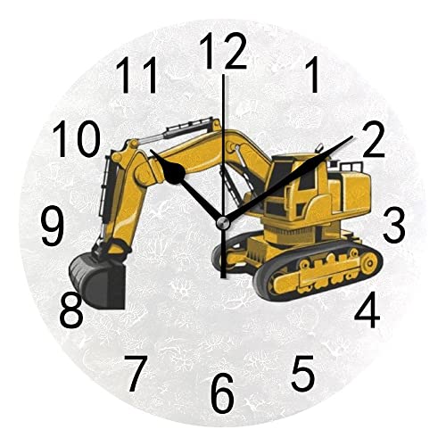 Kuizee Silent PVC Wall Clock Non Ticking Battery Operated...