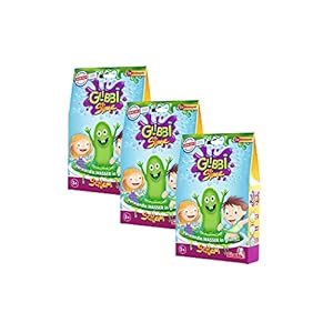 Simba 105953595 – Glibbi Slime, badspeelgoed, poeder verandert water in groen slijm, 3×150 g, duurzame verpakking, slijm, badplezier, vanaf 3 jaar [Amazon Exclusive] | 150 g (verpakking van 3)