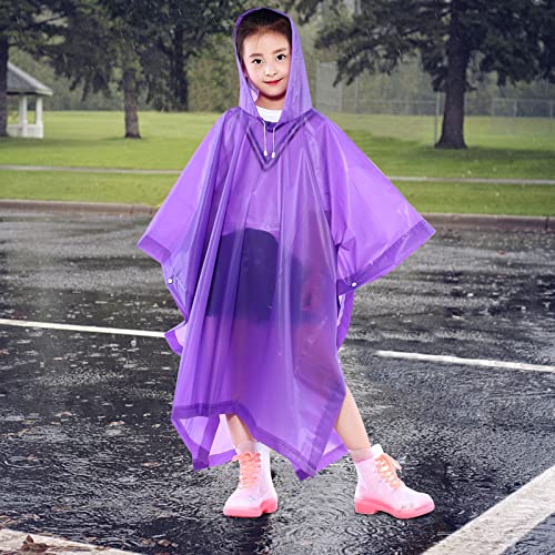 Poncho De Pluie Enfant CJQRL - Imperméable, Motif Canard, Taille 90-130cm | Pour école, Randonnée