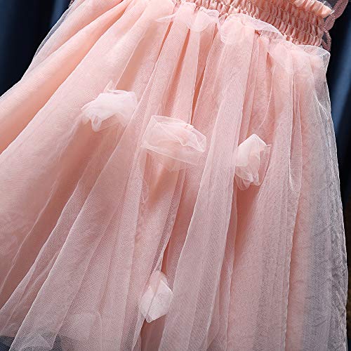 Icectr Toddler Little Girls Dresses Ruffle High Waist Tulle Tutu Dress Butterfly Wings Princess Party Outfit (Pink, 18-24M) 18-24 Months #TOP6