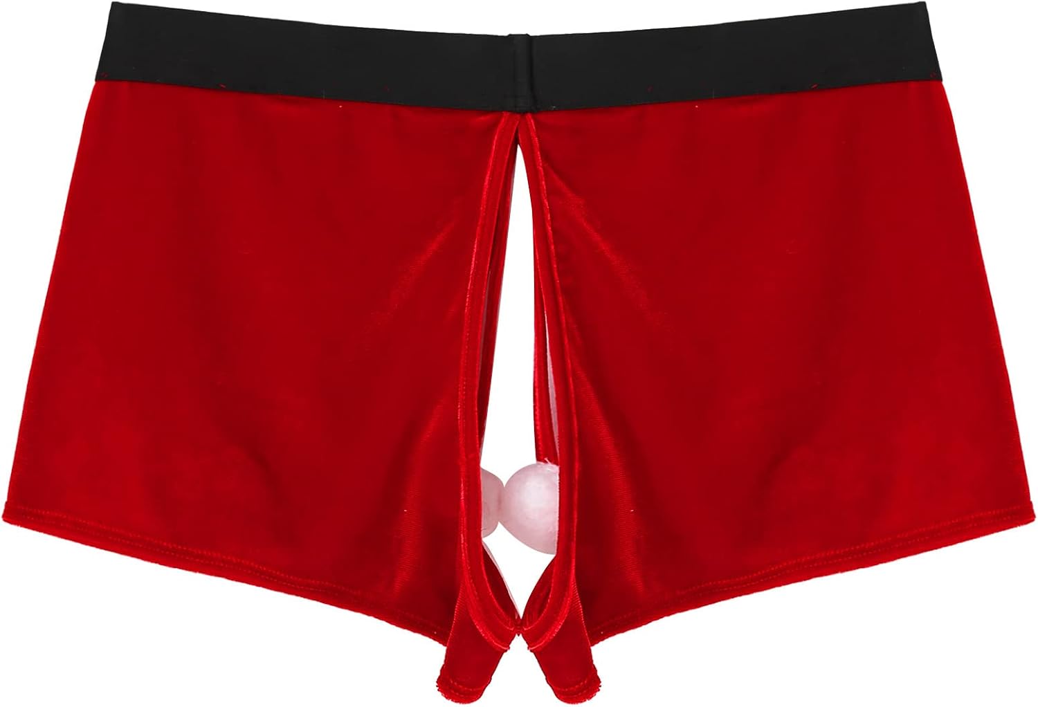 Men's Adult Sexy Santa Claus Flannel Christmas Boxer Shorts Underwear Xmas Holiday Costume Trunks