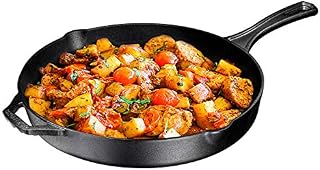 Pre-Seasoned Cast Iron Skillet, Non-Stick,12 inch Frying Pan - Skillet Pan For Stovetop