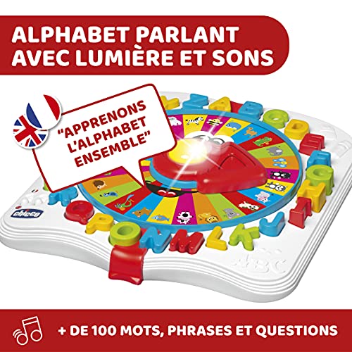 Chicco Baby Professeur Bilingue FrançaisAnglais Table d'Activités pour Enfants Trieur de Formes Jouet Interactif Educatif Parlant Inspiré de la Méthode Montessori Jouet Enfant 2 à - vue 4