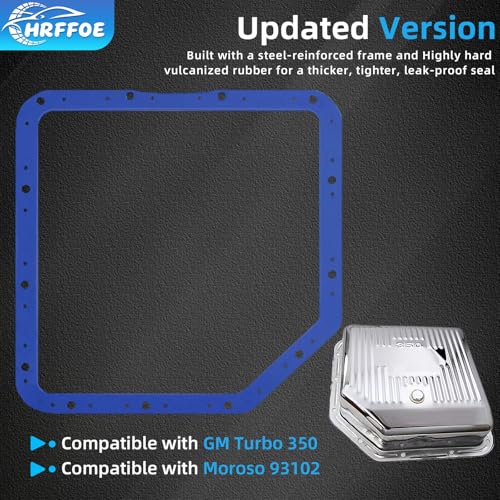 Image of Transmission Oil Pan Gasket Fit for GM Turbo 350 & Moroso 93102 | Perfect Compatibility, Internal Steel Shim, Premium Material, No Sealant Needed, Easy Installation