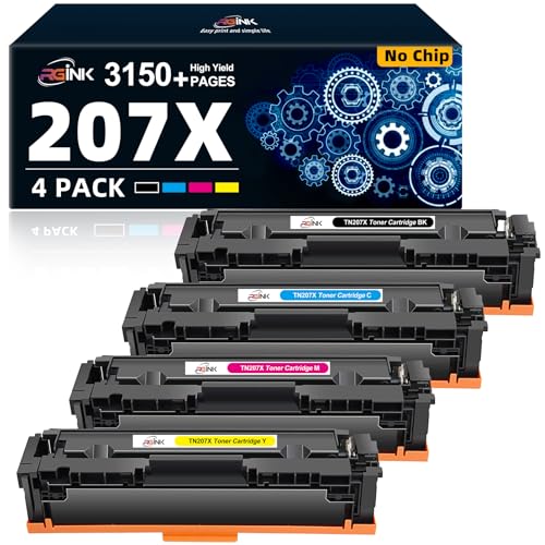 Toner HP 207A 207X haute densité pour des impressions couleur nettes sur Laserjet MFP M283fdw