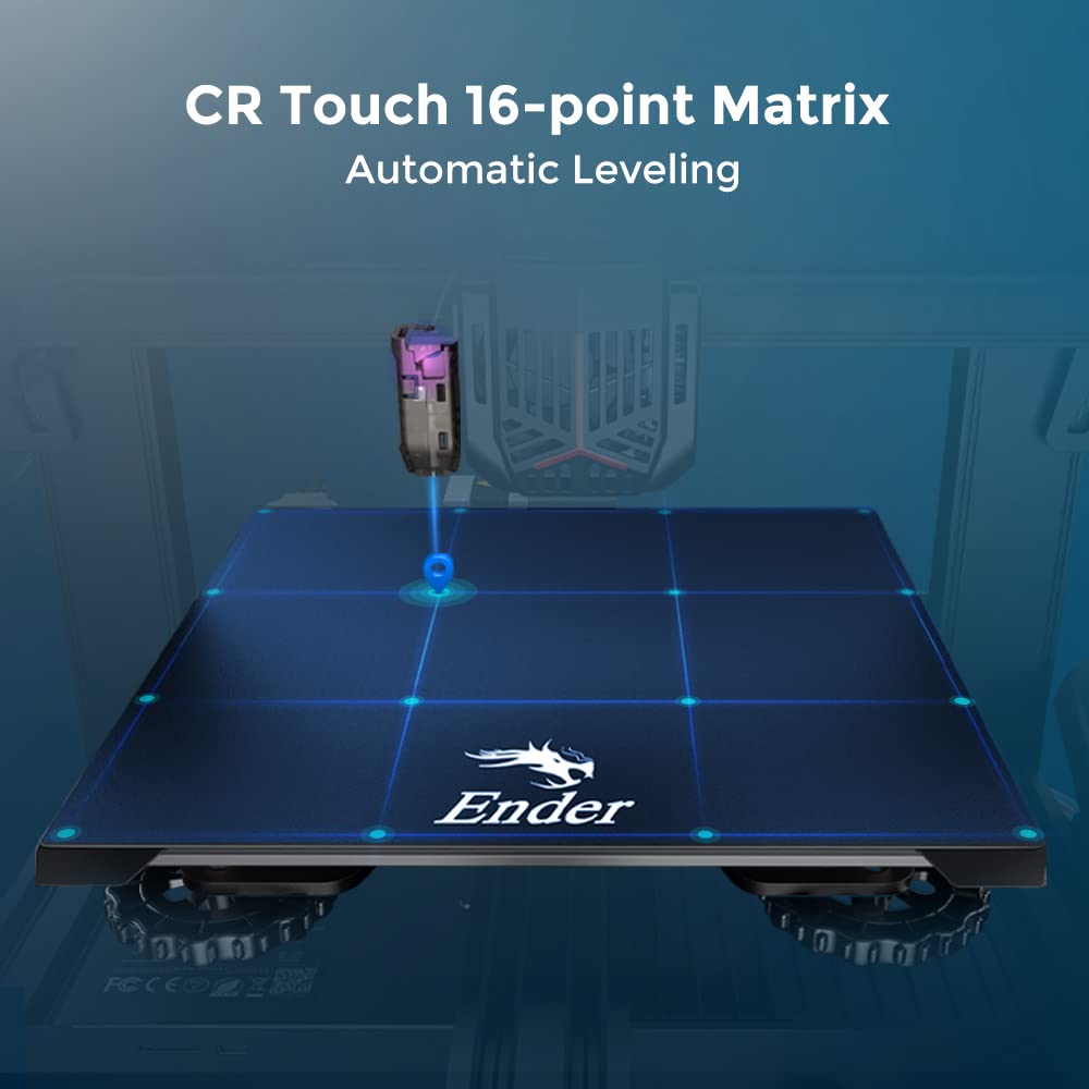 Official Creality Ender 3 S1 Plus 3D Printer with Full-metal Sprite Direct Extruder Touch Screen CR Touch Auto-leveling High Precision Double Z-axis Screw Silent Board Printing Size 11.8*11.8*11.8in