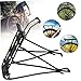 Peosaard Rear Bike Rack, Adjustable Bicycle Carrier Rack, Aluminum Alloy Bicycle Back Stand, Waterproof Mountain Bike Cargo Rack, Bike Rear Shelf for Cycling Camping