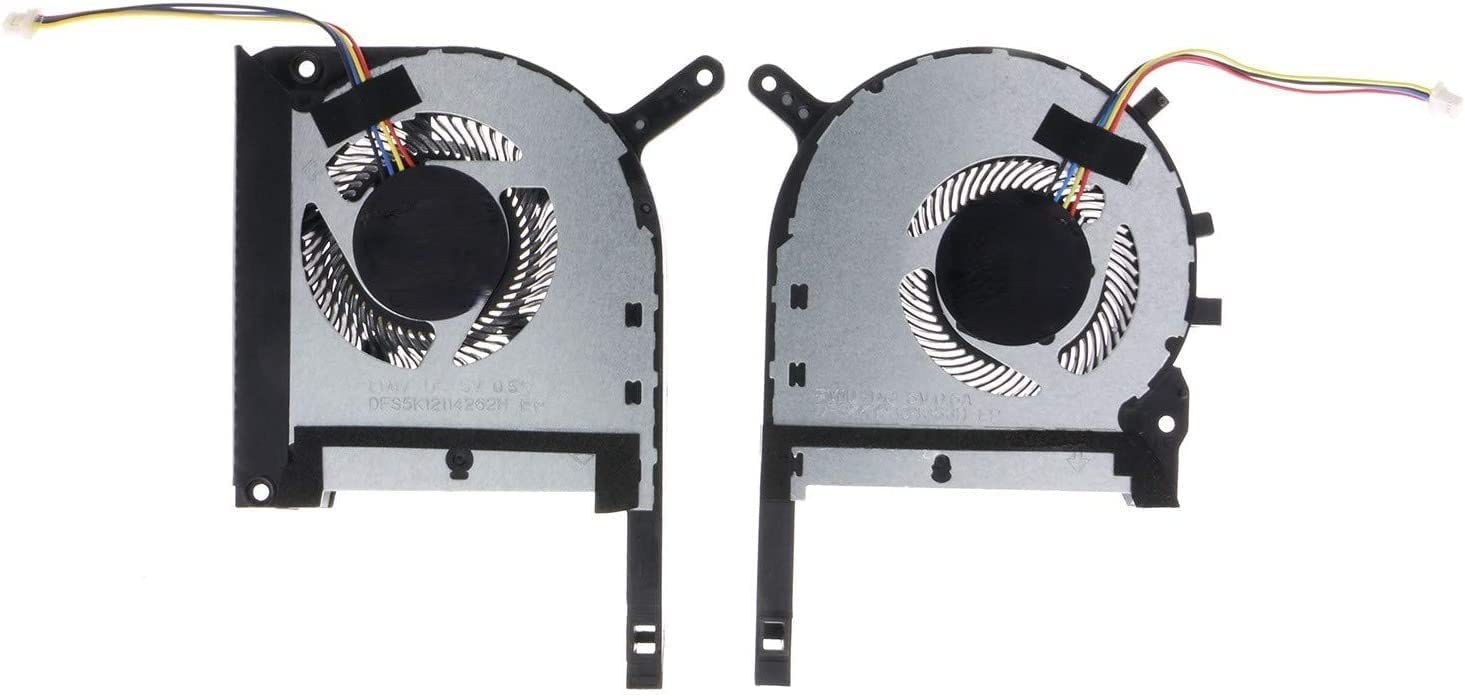 Replacement Laptop CPU & GPU Cooling Fan Fit For Asus TUF Gaming FX95D, FX95DU, FX95G, FZ86F Gaming Laptop Cooling Fan Pair GPU+CPU