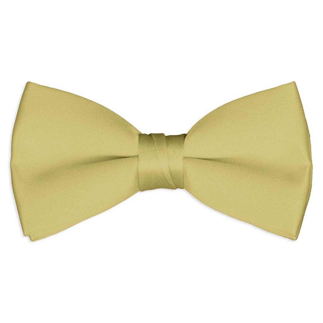 DapperLads Little Boys' Solid Color Banded Satin Bow Ties/Bowties
