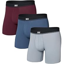UNDERWEAR mens Essential Cotton Boxer Brief Fly 3-pack