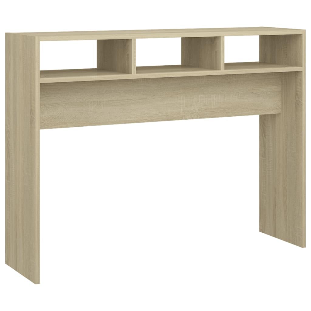 vidaXL Console Table Home Decor Furniture Accessories Modern Accent Couch End Side Hall Table Desk Console Cabinet Sonoma Oak Engineered Wood
