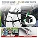 Clyvira Golf Cart Bag Holder Bracket – Lightweight & Sturdy, No Drilling Required, Adjustable Attachment for EZGO, Club Car, Yamaha 2+2 Rear Seats with 1-Inch Square Tube