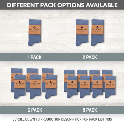 Fun Blue Colorful Novelty Socks for Men for Dress Casual Formal Groomsmen Wedding, 4 Pack2