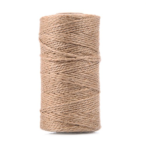 100 m (1 Rolle) Leinen Bindfäden Seil, Bettwäsche Zwirngarn, Hanf Leinen-Schnur, für Heimwerker, Geschenk-Paket, Weihnachten Dekoration Cover