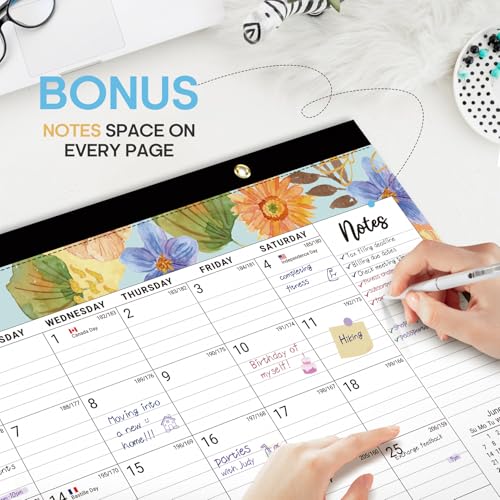 Image of Taja Desk Calendar 2026-2027, Jul 2026-Dec 2027, 18-Month, 17 inch x 12 inch