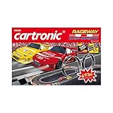 cartronic rennbahn autos LIEFERUMFANG: 1x Trafo, 2x Geschwindigkeitsregler, 2x Rennauto Porsche (rot & gelb), mechanischer Rundenzähler, Looping, Streckenteile, Brückenstützen und Leitplanken. Schienen kompatibel mit CARRERA GO Schienen
