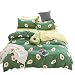 BeddingWish Cartoon Green Avocado Printed Bedding Hidden Zipper Reversible Kids Duvet Cover Sets-Twin (3Pcs)