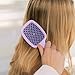 FHI Heat UNbrush Mini Detangler Brush for Pain-Free Brushing on All Wet or Dry Hair Types — Durable Duoflex Anti-Static Bristles, Lightweight Handle, Vented Mini Hair Brush, Lilac Light Purple
