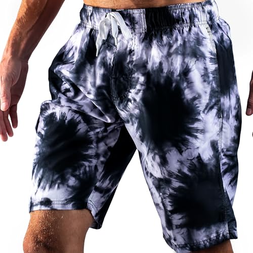 Image of Kanu Surf Men's Big Viper Extended Size Stripe Swim Trunk