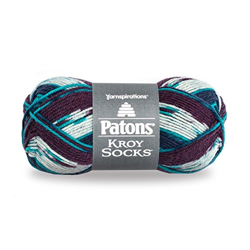 Image of Patons Kroy Socks Yarn - (1) Gauge - 1.75 oz - Blue Raspberry Blue Raspberry -