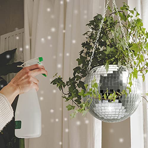 Bochino Disco Ball Planter, 8" Hanging Planters For Indoor Plants Mirror Disco Ball Plant Hanging Pots With Chain Hanging Pot Disco Ball Decor #TOP3