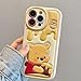 NATEROSO Compatible with iPhone 14 Pro Max Cute Case, Kawaii Phone Case TPU Leather Cute Bear Cartoon case Soft Rubber Shockproof Protective for iPhone 14 Pro Max Case Cover for Women Girls