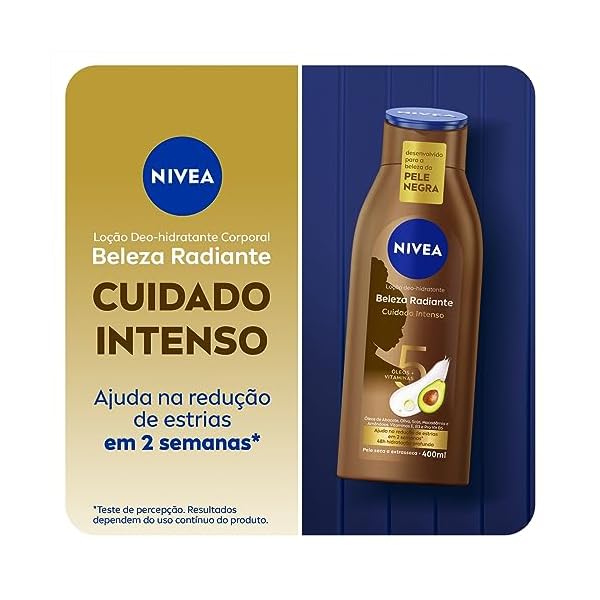 NIVEA Hidratante Desodorante Beleza Radiante Cuidado Intenso 400ml - Imagem 3