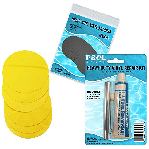 Pool Above Repair Kit for Mega Duck Island | Vinyl glue | Yellow Patches