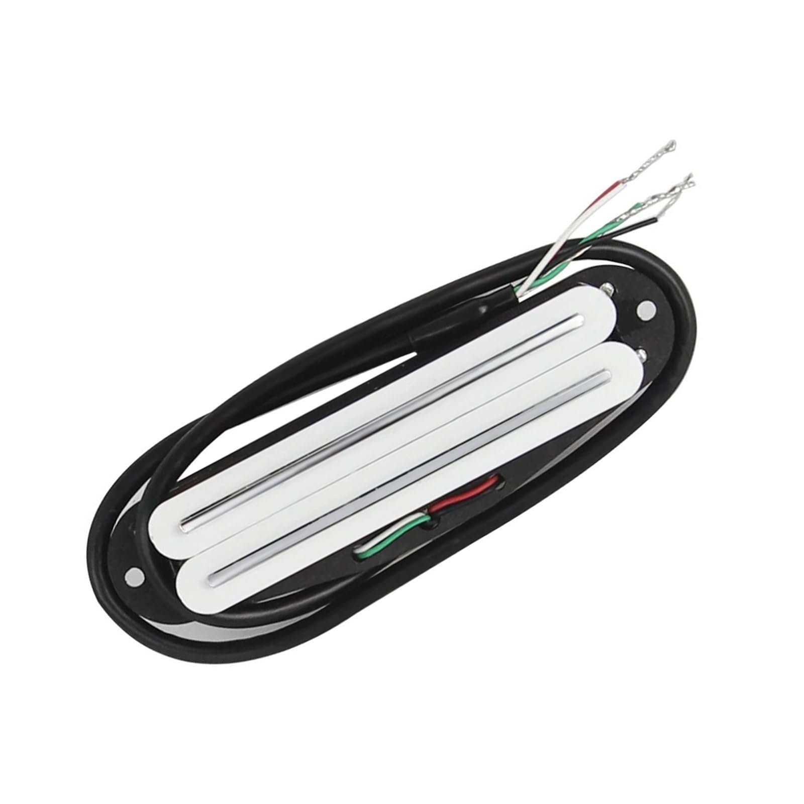 Weißer Retro Alnico 5 Hot Dual Rail Coil Elektro Tonabnehmer 9K Gitarrenzubehör