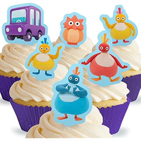 12 Pre-Cut Twirlywoos Edible Cake Toppers Cover