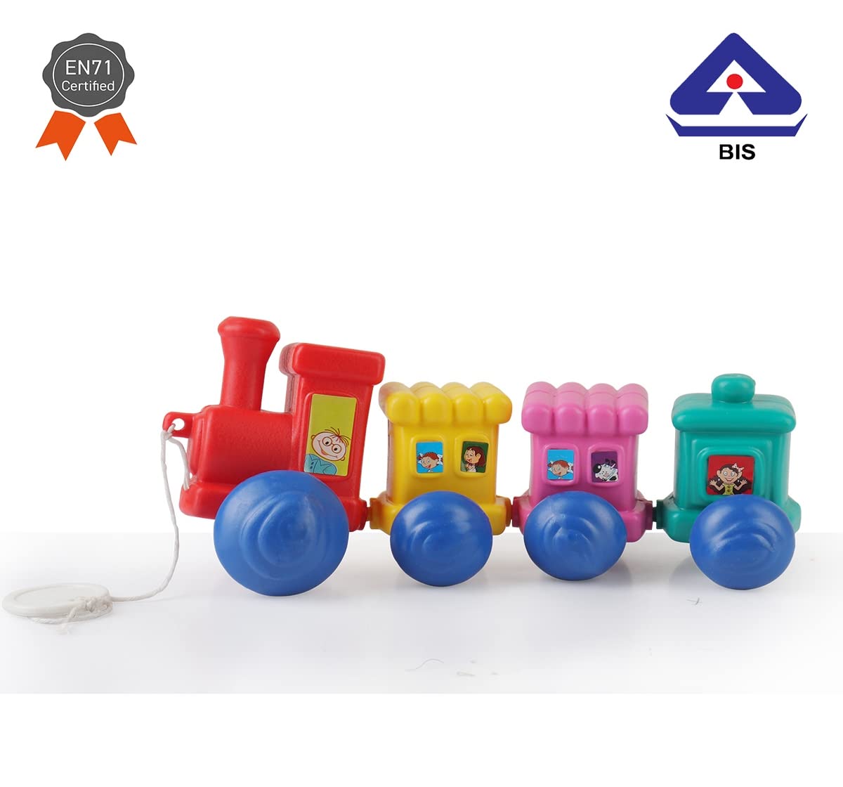 Shooting star Wobble Wagon Train Plastic Toys for Baby Multicolor 1Y+ - Image 3 thumbnail