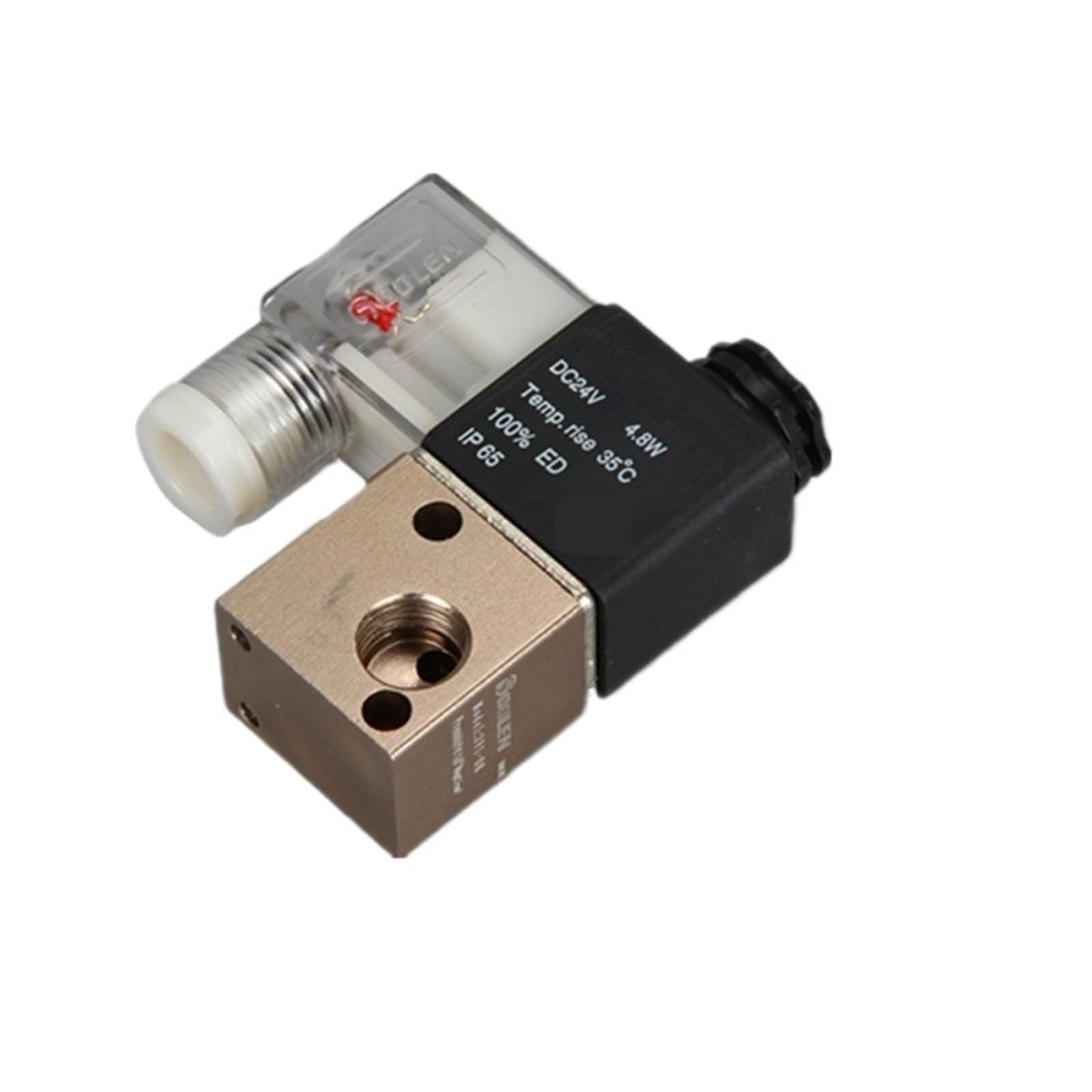 1pcs 3V1-08 G1/4 Pneumatic Components Solenoid Valve Three Two Two Three Links DC12V DC24V AC110V AC220V