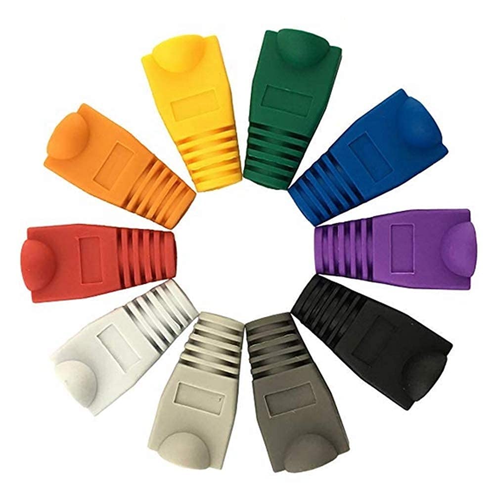 CLUSPEX RJ45 Boot CAT6 CAT6E CAT5 CAT5E Ethernet Network Cable Strain Relief Boots Cable Cap Connector (Pack of 200, Mix-color) (B09PLP6W9K) Amazon Price History, Amazon Price Tracker