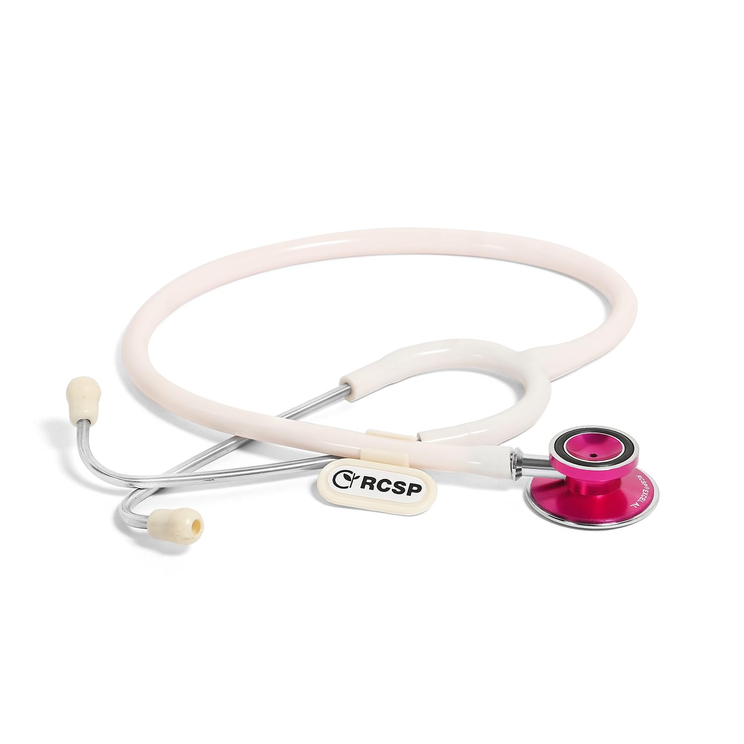 Stethoscope For Medical Students, Doctors & Nurse with Attractive Colour, lightweight Aluminium anodizing Chest Piece with Flexible Latexfree Tube & Soft Sealing Ear Knobs, Stylish Look (WHITE)