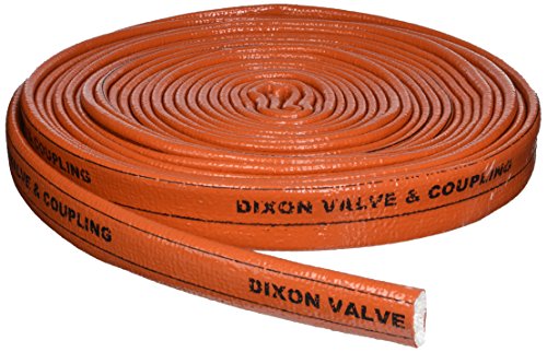 Dixon Valve 2510-16 Iron Oxide Red Fiberglass Hose Fire Jacket, 50' Length, 1